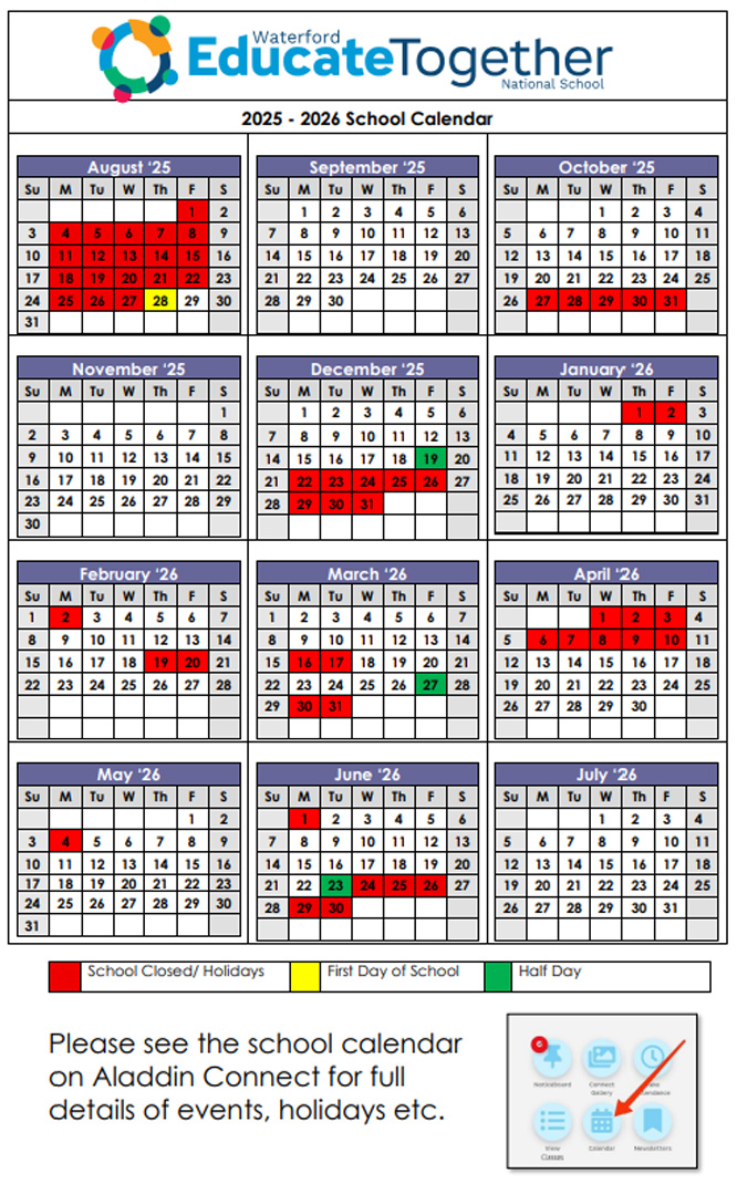 Calendat WETNS
